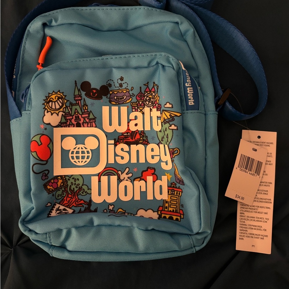 Disney Teal and Black Bag